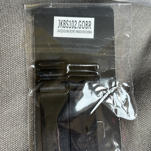 Jacqueline Kent Black and Gold Bra Straps - Picture 5 of 5